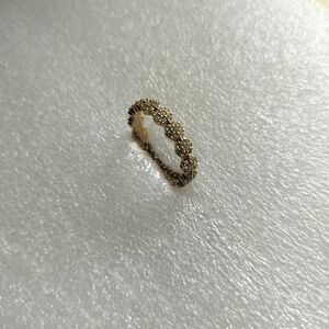 Suzy Levian 925 Golden Sterling Silver Cubic Zirconia Floral Ring